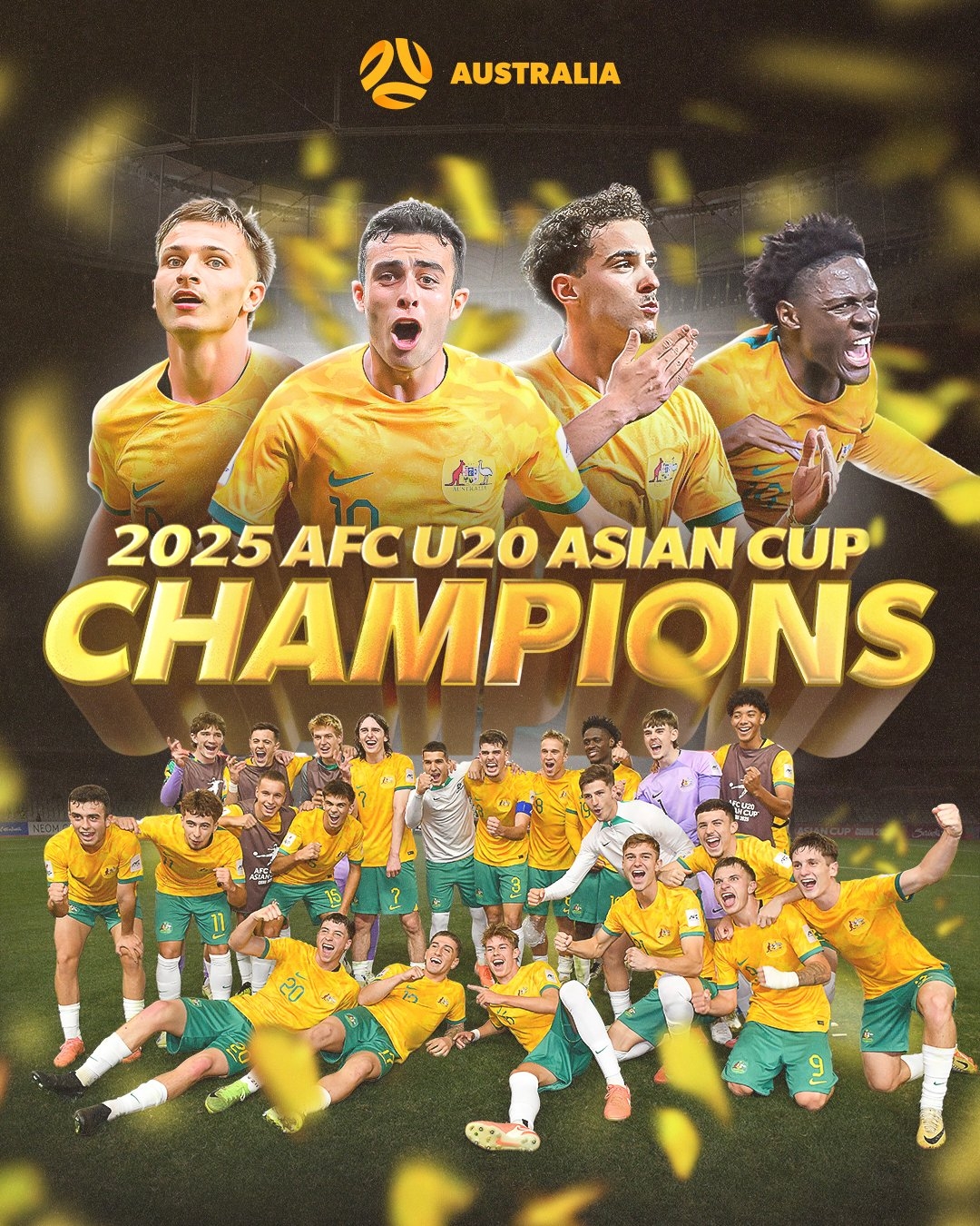 U20亞洲杯排名：澳大利亞首奪冠，澳沙韓日前4進(jìn)世青賽，中國第8