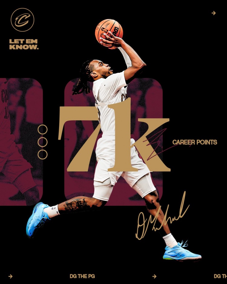 未來可期！加蘭騎士生涯得分達(dá)到7000分 隊(duì)史第11位！