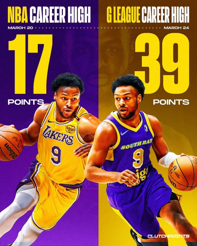 在進(jìn)步！布朗尼一周內(nèi)先后創(chuàng)下個(gè)人NBA和G聯(lián)盟單場得分新紀(jì)錄