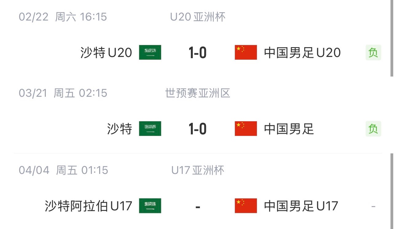 國字號三遇沙特！國少U17亞洲杯首戰(zhàn)對陣沙特，此前國足&國青均負