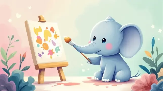 小象的画笔 儿童影像 小象的画笔 封面